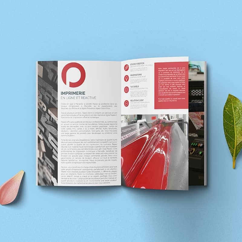 Brochure agrafée