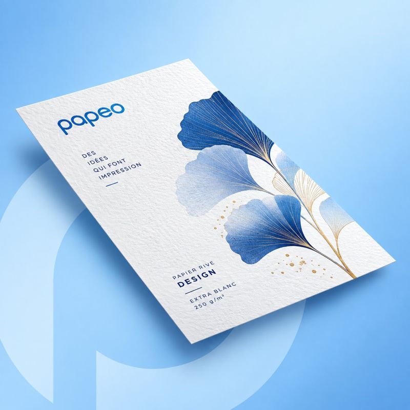 Flyer papier texturé