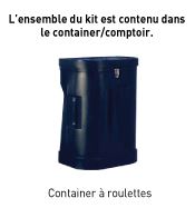 valise roulette stand