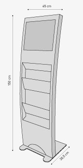 imprimer presentoir multimedia