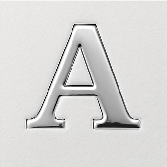 Dorure argent carte de visite personnalisée