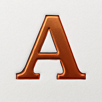 Dorure cuivre sur carte de visite personnalisée