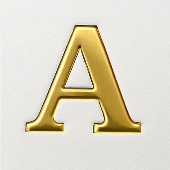 Dorure or sur carte de visite personnalisée